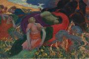 Rupert Bunny Rape of Persephone oil